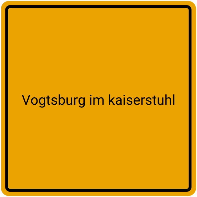 Meldebestätigung Vogtsburg im Kaiserstuhl